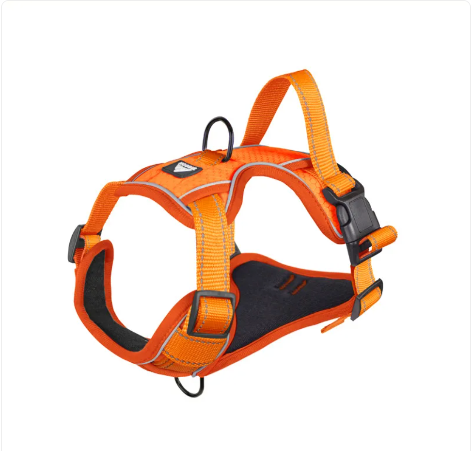 Reflective Dog Harness — No-Pull Safety Vest for Night Walks & Outdoor Adventures