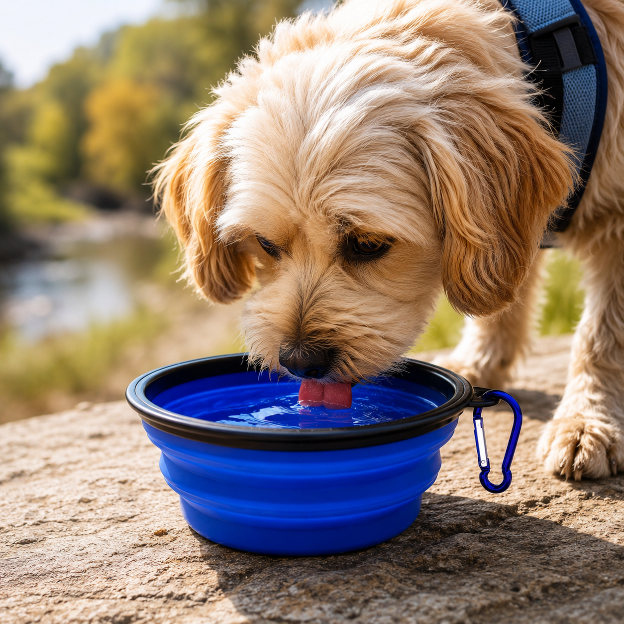 2-Pack Collapsible Dog Bowls — Portable Food & Water Bowls for Travel